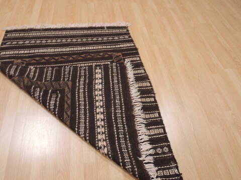 Kilim Brown Flat Woven 310 X 47  Area Rug 100-109864 Image 6