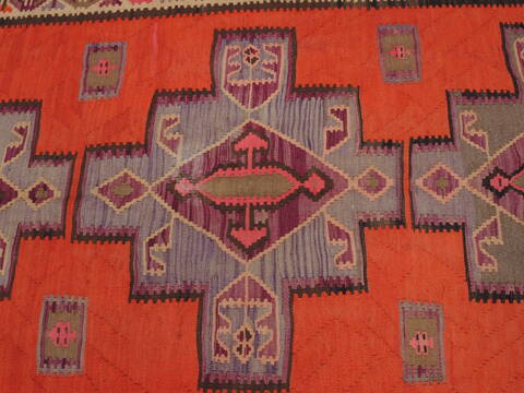Kilim Red Flat Woven 410 X 87  Area Rug 100-109866 Image 3