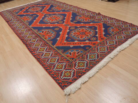 Kilim Blue Flat Woven 63 X 115  Area Rug 100-109870 Image 3