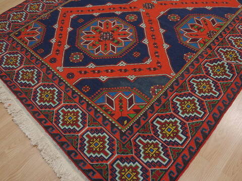 Kilim Blue Flat Woven 63 X 115  Area Rug 100-109870 Image 6