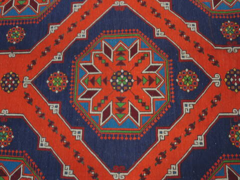 Kilim Blue Flat Woven 63 X 115  Area Rug 100-109870 Image 7