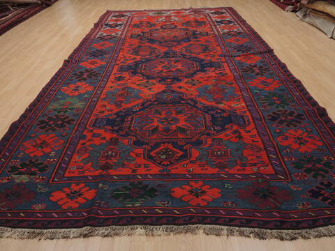 Kilim Red Flat Woven 70 X 130  Area Rug 100-109871 Image 1
