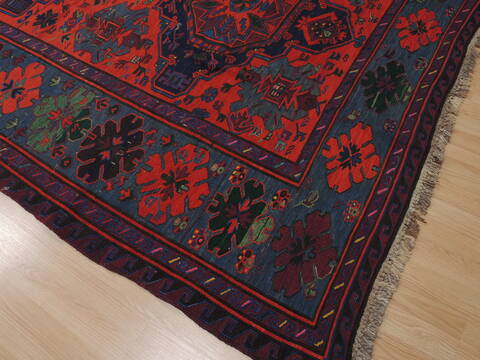 Kilim Red Flat Woven 70 X 130  Area Rug 100-109871 Image 6