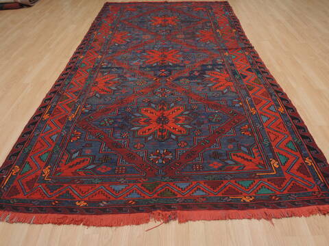 Kilim Red Flat Woven 57 X 114  Area Rug 100-109873 Image 4