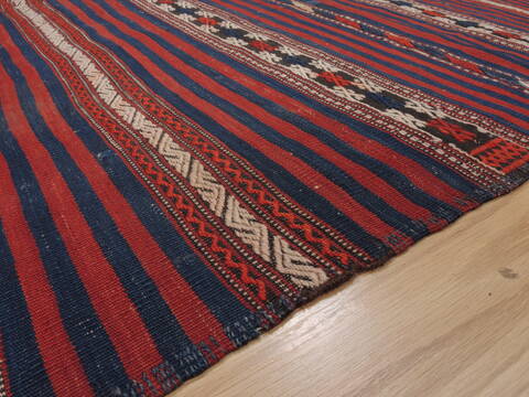 Kilim Red Runner Flat Woven 49 X 911  Area Rug 100-109874 Image 4