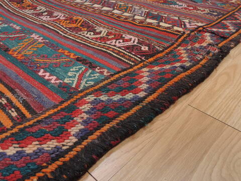 Kilim Red Runner Flat Woven 55 X 114  Area Rug 100-109875 Image 6