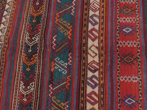 Kilim Red Runner Flat Woven 55 X 114  Area Rug 100-109875 Image 8