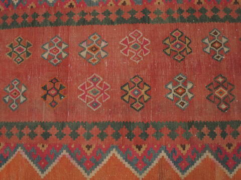 Kilim Brown Runner Flat Woven 40 X 97  Area Rug 100-109888 Image 5