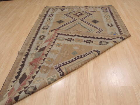 Kilim Brown Flat Woven 55 X 82  Area Rug 100-109890 Image 6