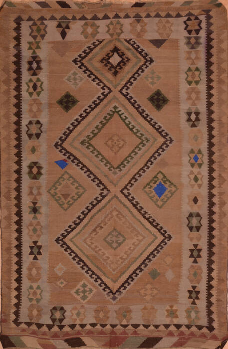 Kilim Brown Flat Woven 55 X 82  Area Rug 100-109890 Image 0