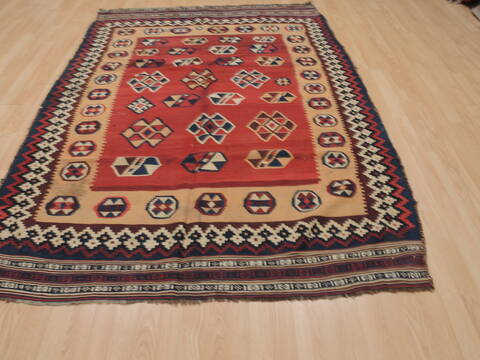 Kilim Red Flat Woven 53 X 77  Area Rug 100-109893 Image 11