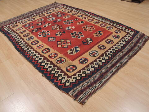 Kilim Red Flat Woven 53 X 77  Area Rug 100-109893 Image 2