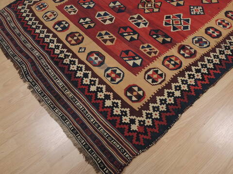Kilim Red Flat Woven 53 X 77  Area Rug 100-109893 Image 6