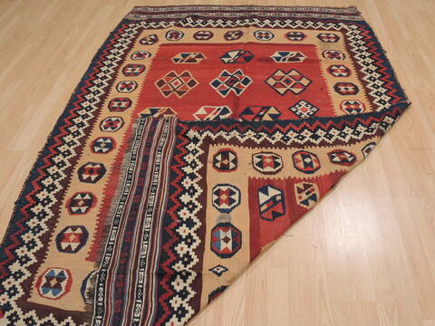 Kilim Red Flat Woven 53 X 77  Area Rug 100-109893 Image 8