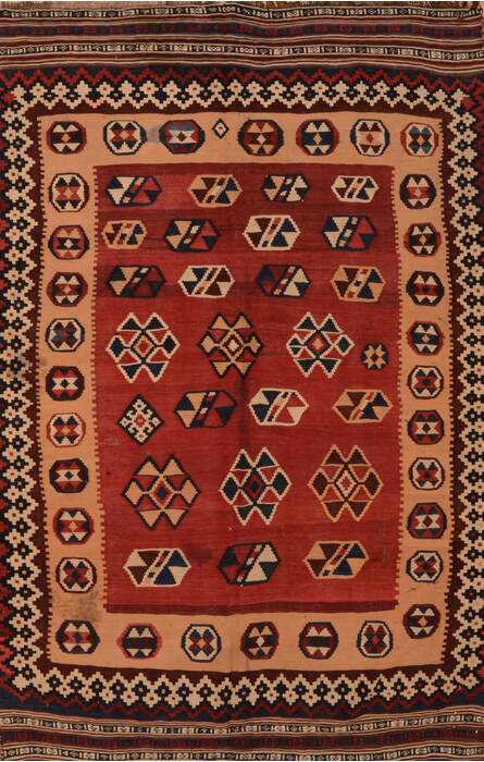 Kilim Red Flat Woven 53 X 77  Area Rug 100-109893 Image 0