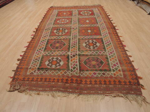 Kilim Red Runner Flat Woven 50 X 97  Area Rug 100-109894 Image 1