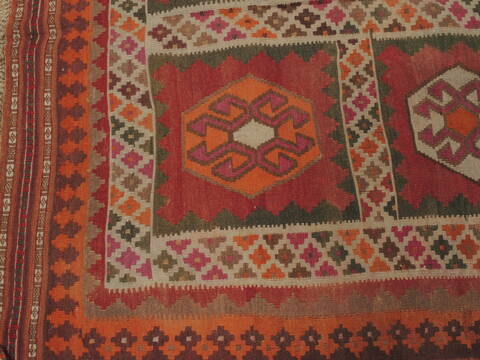 Kilim Red Runner Flat Woven 50 X 97  Area Rug 100-109894 Image 4