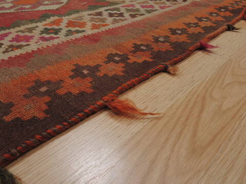 Kilim Red Runner Flat Woven 50 X 97  Area Rug 100-109894 Image 5
