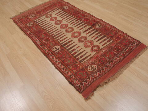 Kilim Red Flat Woven 30 X 52  Area Rug 100-109895 Image 3