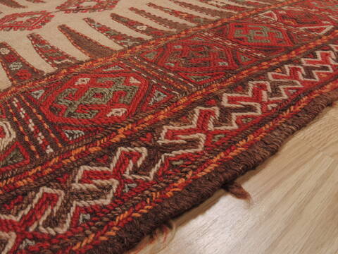 Kilim Red Flat Woven 30 X 52  Area Rug 100-109895 Image 5