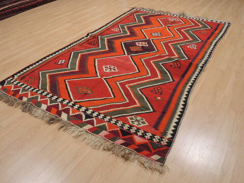 Kilim Red Flat Woven 51 X 86  Area Rug 100-109902 Image 2