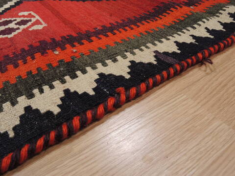Kilim Red Flat Woven 51 X 86  Area Rug 100-109902 Image 6