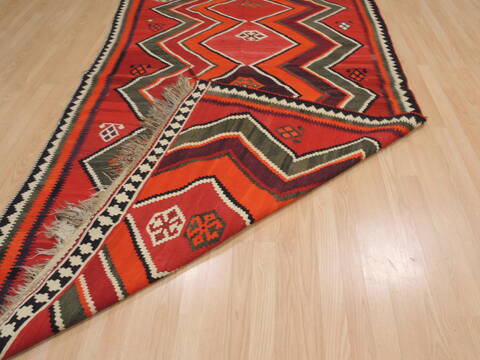 Kilim Red Flat Woven 51 X 86  Area Rug 100-109902 Image 7