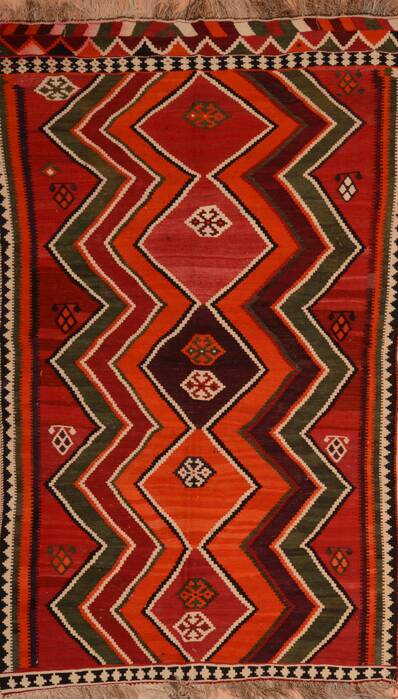 Kilim Red Flat Woven 51 X 86  Area Rug 100-109902 Image 0
