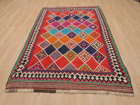 Kilim Red Flat Woven 46 X 73  Area Rug 100-109903 Image 1