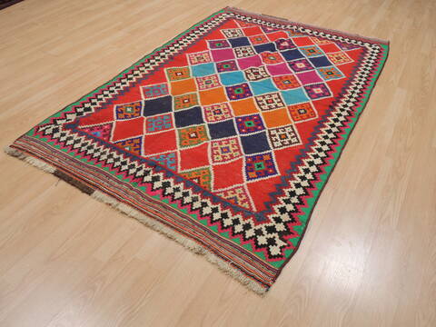 Kilim Red Flat Woven 46 X 73  Area Rug 100-109903 Image 2
