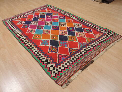 Kilim Red Flat Woven 46 X 73  Area Rug 100-109903 Image 3