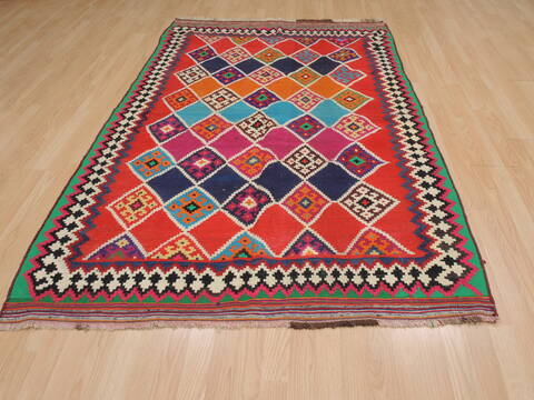 Kilim Red Flat Woven 46 X 73  Area Rug 100-109903 Image 4