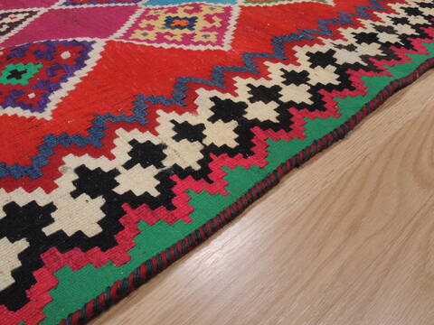 Kilim Red Flat Woven 46 X 73  Area Rug 100-109903 Image 8