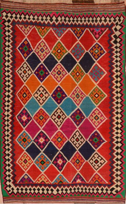 Kilim Red Flat Woven 46 X 73  Area Rug 100-109903 Image 0