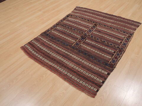 Kilim Brown Flat Woven 310 X 410  Area Rug 100-109909 Image 2