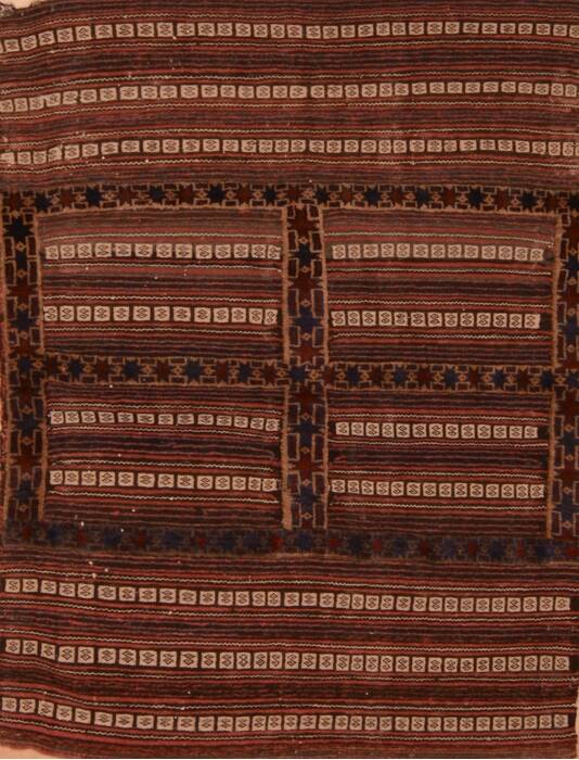 Kilim Brown Flat Woven 310 X 410  Area Rug 100-109909 Image 0