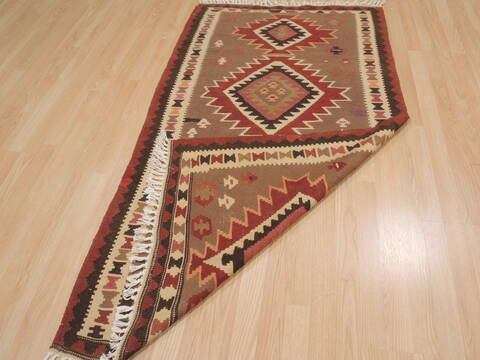 Kilim Brown Flat Woven 33 X 511  Area Rug 100-109911 Image 6