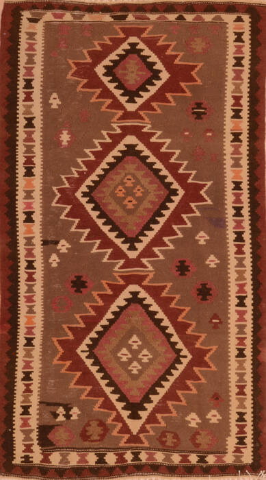 Kilim Brown Flat Woven 33 X 511  Area Rug 100-109911 Image 0