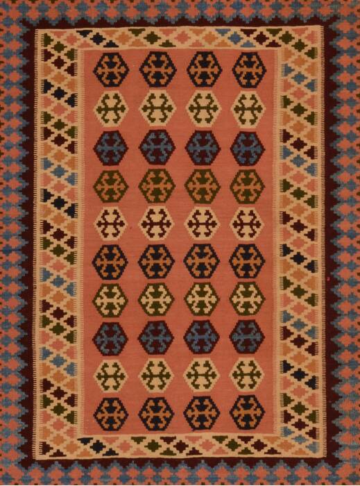 Kilim Brown Flat Woven 42 X 55  Area Rug 100-109912 Image 0