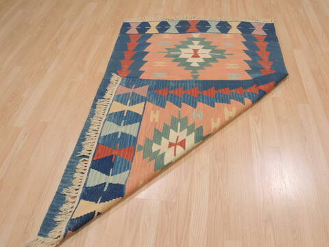 Kilim Brown Flat Woven 37 X 54  Area Rug 100-109913 Image 6