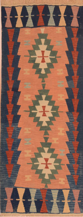 Kilim Brown Flat Woven 37 X 54  Area Rug 100-109913 Image 0