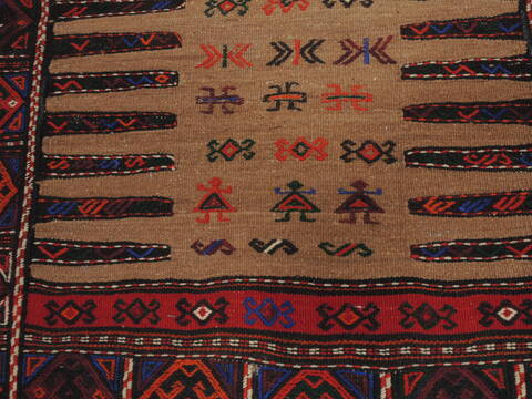 Kilim Red Square Flat Woven 33 X 33  Area Rug 100-109916 Image 5