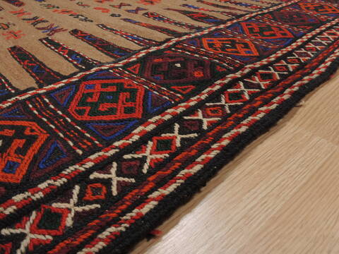 Kilim Red Square Flat Woven 33 X 33  Area Rug 100-109916 Image 6