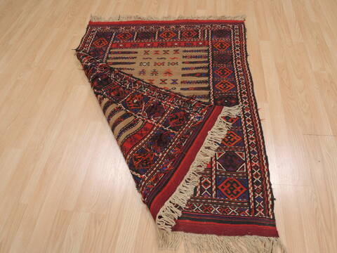Kilim Red Square Flat Woven 33 X 33  Area Rug 100-109916 Image 7