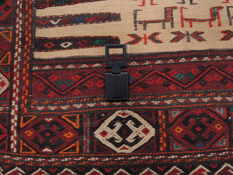 Kilim Red Square Flat Woven 37 X 40  Area Rug 100-109917 Image 10
