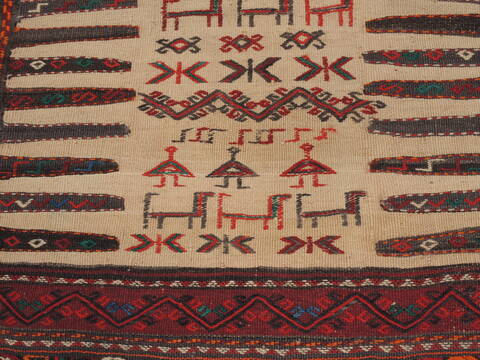 Kilim Red Square Flat Woven 37 X 40  Area Rug 100-109917 Image 5