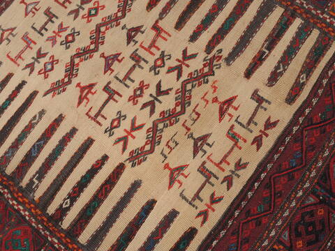 Kilim Red Square Flat Woven 37 X 40  Area Rug 100-109917 Image 6