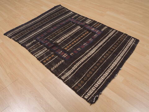 Kilim Brown Flat Woven 310 X 51  Area Rug 100-109918 Image 3