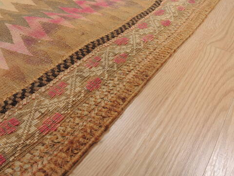 Kilim Beige Square Flat Woven 43 X 43  Area Rug 100-109919 Image 4