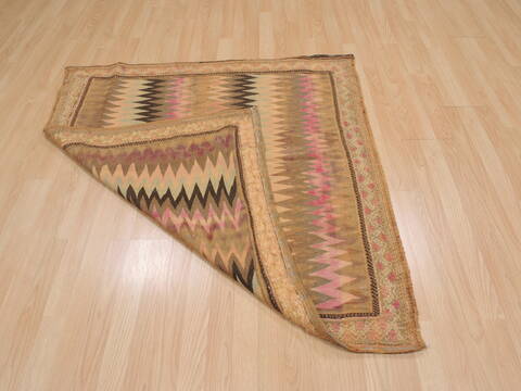 Kilim Beige Square Flat Woven 43 X 43  Area Rug 100-109919 Image 6